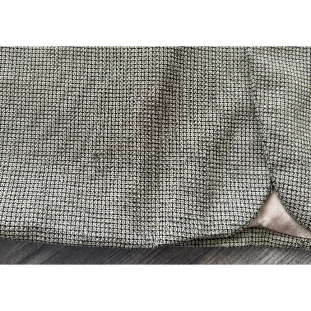 Vintage Hugo Boss Wool Houndstooth Blazer Einstein Sport Coat 46R/XL 3/4 sleeve